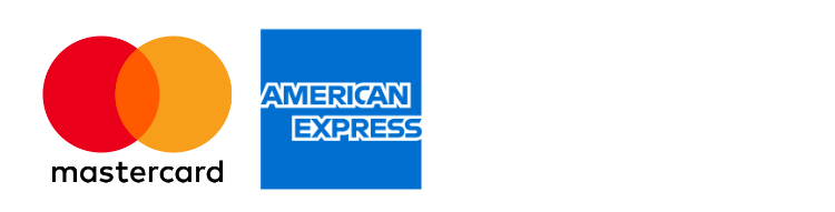 We accept mastercard, Amex and Visa